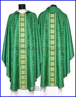 Green Chasuble Kasel Messgewand Vestment Casula 555-Z25 us
