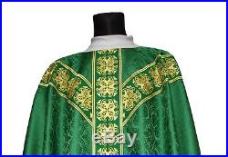 Green Chasuble Kasel Messgewand Vestment Casula GY555-Z25 us