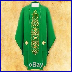 Green Chasuble Stole Vestment Kasel Messgewand