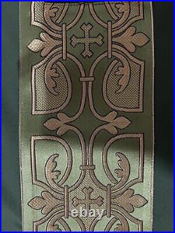 Green Chasuble With Italian Trim Vestment Kasel