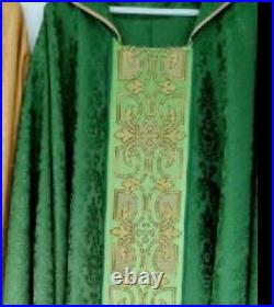 Green Chasuble With Italian Trim Vestment Kasel