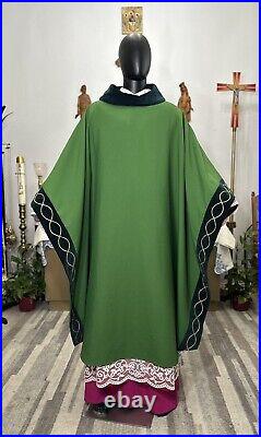 Green Collared Vestment Chasuble Chagall Design Limited