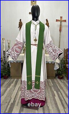 Green Collared Vestment Chasuble Chagall Design Limited