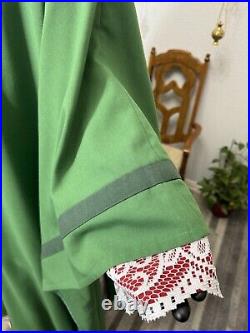 Green Collared Vestment Chasuble & Stole