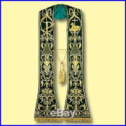 Green Confession Etole Chasuble Vestment Kasel Messgewand