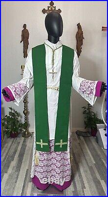 Green Cope + Stole Church Vestment Chasuble