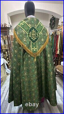 Green Cope + Stole Set- Church Vestment Chasuble