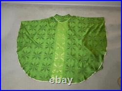 Green Cross and Fish Chasuble from Fatima with matching stole