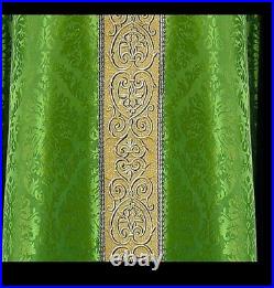 Green Damask Chasuble Vestment Kasel