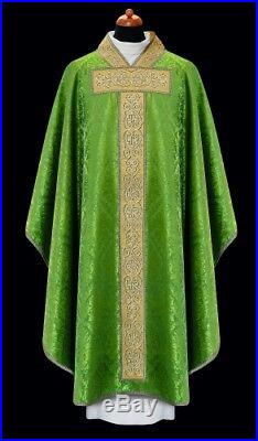 Green Messgewand Chasuble Vestment Kasel