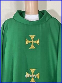 Green Vestment Chasuble & Stole (g0006)