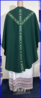 Green Vestment Chasuble & Stole (g0067)