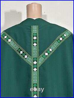 Green Vestment Chasuble & Stole (g0067)