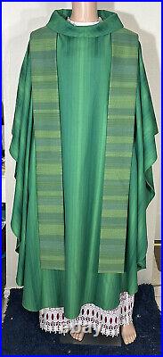 Green Vestment Chasuble & Stole (g0091)