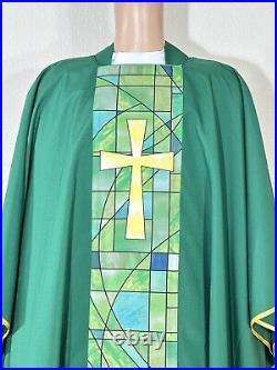 Green Vestment Chasuble & Stole (g0097)