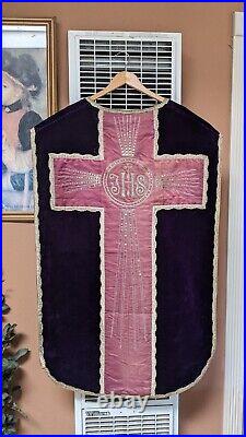 Hand Embroidered Roman Chasuble
