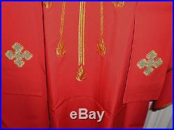 Holy Spirit Red Chasuble Vestment Kasel Messgewand