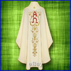 Holy Trinity White Messgewand Chasuble Vestment Kasel