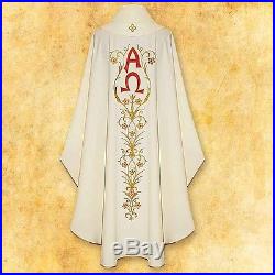 Holy Trinity White Messgewand Chasuble Vestment Kasel