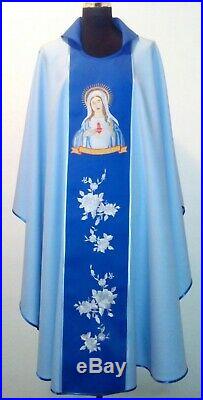 Immaculate Heart Messgewand Chasuble Vestment Kasel