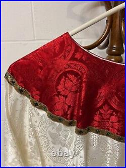 Lovely Handmade White Splendora Vestment Chasuble and Stole