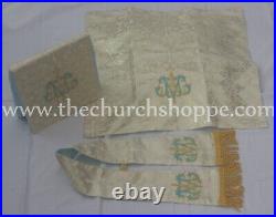 METALLIC Gold Chasuble AM gothic vestment and mass & stole set, casula