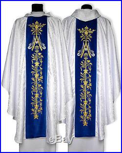 Marian Chasuble Kasel Messgewand Vestment Casula 581-ABN25 us