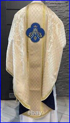Marian Ghotic Tridentine Chasuble Messgewand Chasuble Vestment Kasel