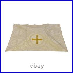 Metallic GOLD Roman Chasuble Fiddleback Vestment 5pcs Mass set Casulla Italian