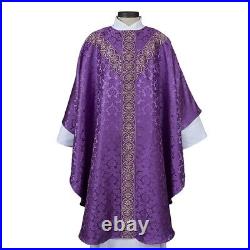 Monreale Semi-Gothic Chasuble (USUALLY SHIPS WITHIN IN 2 DAYS) Purple Chasubles