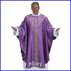 Monreale Semi-Gothic Chasuble (USUALLY SHIPS WITHIN IN 2 DAYS) Purple Chasubles