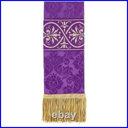 Monreale Semi-Gothic Chasuble (USUALLY SHIPS WITHIN IN 2 DAYS) Purple Chasubles