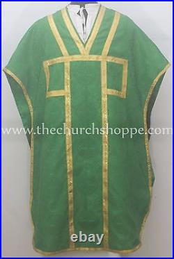 NEW Green Chasuble. St. Philip Neri Style vestment Stole & mass set, Vestment