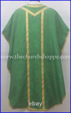 NEW Green Chasuble. St. Philip Neri Style vestment Stole & mass set, Vestment