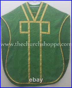 NEW Green Chasuble. St. Philip Neri Style vestment Stole & mass set, Vestment