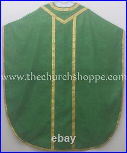 NEW Green Chasuble. St. Philip Neri Style vestment Stole & mass set, Vestment