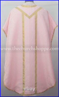 NEW Rose Chasuble. St. Philip Neri Style vestment Stole & mass set, Vestment