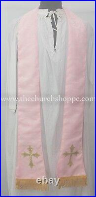 NEW Rose Chasuble. St. Philip Neri Style vestment Stole & mass set, Vestment