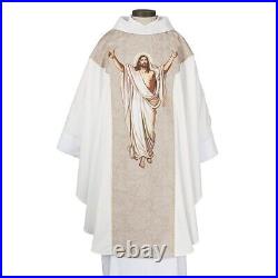 Printed Risen Christ Chasuble With Matching Stole, (USUALLY SHIPS WITHIN 2 DAYS)