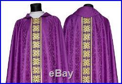 Purple Chasuble Kasel Messgewand Vestment Casula 555-F25 us