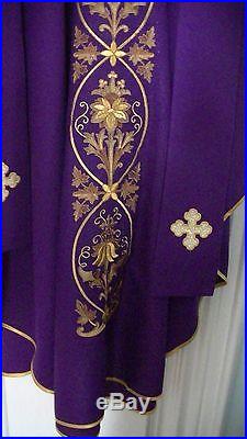 Purple Chasuble Messgewand Chasuble Vestment Kasel