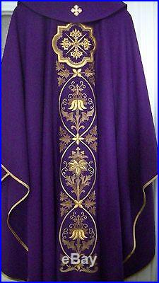 Purple Chasuble Messgewand Chasuble Vestment Kasel