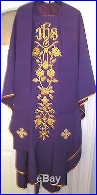 Purple Chasuble Vestment Kasel Messgewand