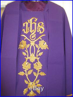 Purple Chasuble Vestment Kasel Messgewand