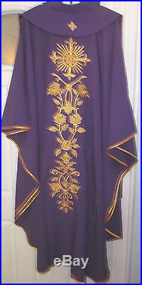 Purple Chasuble Vestment Kasel Messgewand