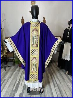 Purple Chasuble Vestment (P00129)