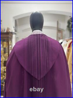 Purple Cope Vestment Chasuble With Stole