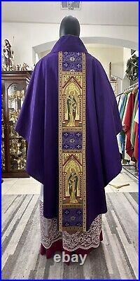 Purple Vestment Chasuble & Stole