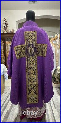 Purple Vestment Chasuble & Stole