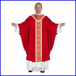 Red Abbey Collection Gothic Chasuble